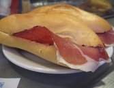 Bocadillo de jamón serrano