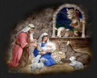 silent night - nativity scene