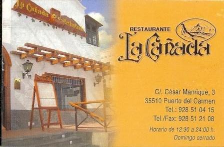 la canada restaurante in puerto del carmen lanzarote