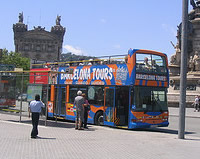 Autobús turística en Barcelona