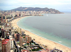 La playa de Benidorm menos ocupada