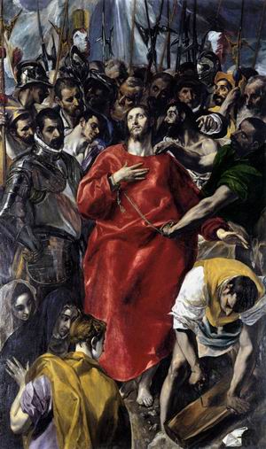 el greco - the disrobing of christ