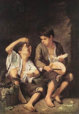 boys eating fruit - murillo