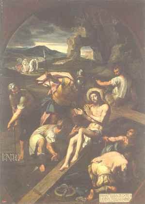 nailing Christ to the cross francisco ribalta
