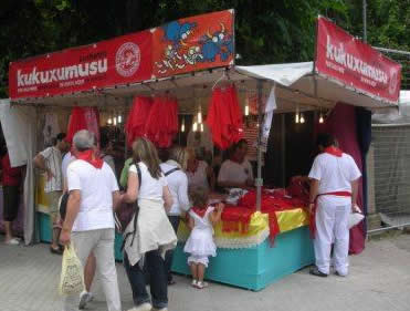 San Fermin - tenderete/stall