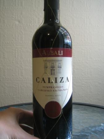 Albali caliza wine bottle