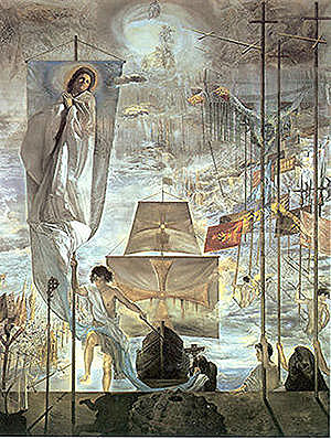 Discovery of america by christopher columbus - salvador dali