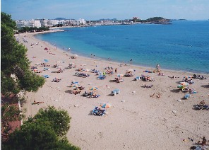 Ibiza Santa Eularia des Riu playa